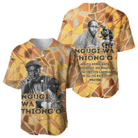 Ngugi wa Thiong O Baseball Jersey African Literary Icon Portrait Cultural Revival - Wonder Print Shop