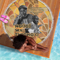 Ngugi wa Thiong O Beach Blanket African Literary Icon Portrait Cultural Revival - Wonder Print Shop