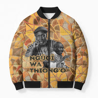Ngugi wa Thiong O Bomber Puffer Jacket African Literary Icon Portrait Cultural Revival - Wonder Print Shop