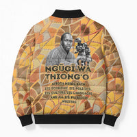 Ngugi wa Thiong O Bomber Puffer Jacket African Literary Icon Portrait Cultural Revival - Wonder Print Shop