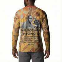 Ngugi wa Thiong O Button Sweatshirt African Literary Icon Portrait Cultural Revival
