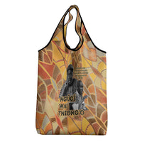 Ngugi wa Thiong O Grocery Bag African Literary Icon Portrait Cultural Revival - Wonder Print Shop