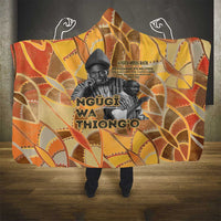 Ngugi wa Thiong O Hooded Blanket African Literary Icon Portrait Cultural Revival - Wonder Print Shop
