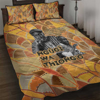 Ngugi wa Thiong O Quilt Bed Set African Literary Icon Portrait Cultural Revival - Wonder Print Shop