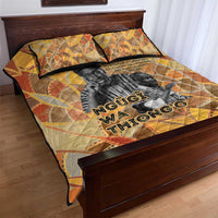 Ngugi wa Thiong O Quilt Bed Set African Literary Icon Portrait Cultural Revival - Wonder Print Shop