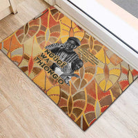 Ngugi wa Thiong O Rubber Doormat African Literary Icon Portrait Cultural Revival - Wonder Print Shop
