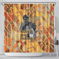 Ngugi wa Thiong O Shower Curtain African Literary Icon Portrait Cultural Revival - Wonder Print Shop