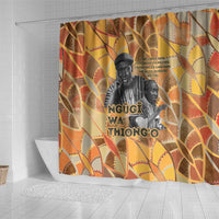 Ngugi wa Thiong O Shower Curtain African Literary Icon Portrait Cultural Revival - Wonder Print Shop