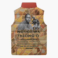 Ngugi wa Thiong O Sleeveless Puffer Jacket African Literary Icon Portrait Cultural Revival - Wonder Print Shop