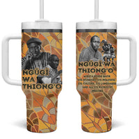 Ngugi wa Thiong O Tumbler With Handle African Literary Icon Portrait Cultural Revival - Wonder Print Shop