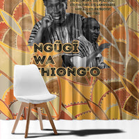 Ngugi wa Thiong O Window Curtain African Literary Icon Portrait Cultural Revival - Wonder Print Shop