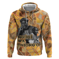 Ngugi wa Thiong O Zip Hoodie African Literary Icon Portrait Cultural Revival - Wonder Print Shop