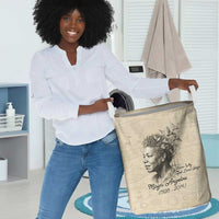 Maya Angelou Laundry Basket I Know Why The Caged Bird Sings - Wonder Print Shop