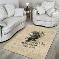 Maya Angelou Area Rug I Know Why The Caged Bird Sings - Wonder Print Shop
