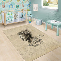 Maya Angelou Area Rug I Know Why The Caged Bird Sings - Wonder Print Shop