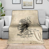 Maya Angelou Blanket I Know Why The Caged Bird Sings - Wonder Print Shop