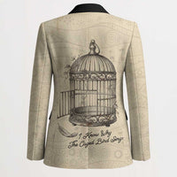 Maya Angelou Blazer I Know Why The Caged Bird Sings - Wonder Print Shop