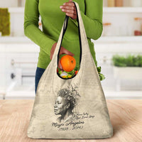 Maya Angelou Grocery Bag I Know Why The Caged Bird Sings - Wonder Print Shop