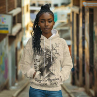 Maya Angelou Hoodie I Know Why The Caged Bird Sings - Wonder Print Shop