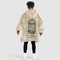 Maya Angelou Kid Wearable Blanket Hoodie I Know Why The Caged Bird Sings - Wonder Print Shop