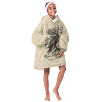 Maya Angelou Kid Wearable Blanket Hoodie I Know Why The Caged Bird Sings - Wonder Print Shop