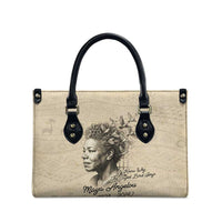 Maya Angelou Leather Bag I Know Why The Caged Bird Sings - Wonder Print Shop