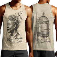 Maya Angelou Men Tank Top I Know Why The Caged Bird Sings - Wonder Print Shop