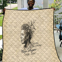Maya Angelou Quilt I Know Why The Caged Bird Sings - Wonder Print Shop