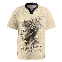 Maya Angelou Rugby Jersey I Know Why The Caged Bird Sings - Wonder Print Shop