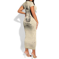 Maya Angelou Short Sleeve Bodycon Dress I Know Why The Caged Bird Sings - Wonder Print Shop