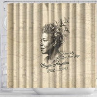 Maya Angelou Shower Curtain I Know Why The Caged Bird Sings - Wonder Print Shop