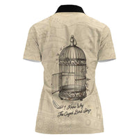 Maya Angelou Women Polo Shirt I Know Why The Caged Bird Sings - Wonder Print Shop