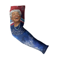 Maya Angelou Arm Sleeves Inspirational Life Mission Quote Celebration of Joy Passion and Compassion - Wonder Print Shop
