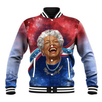 Maya Angelou Baseball Jacket Inspirational Life Mission Quote Celebration of Joy Passion and Compassion - Wonder Print Shop