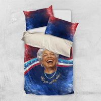 Maya Angelou Bedding Set Inspirational Life Mission Quote Celebration of Joy Passion and Compassion - Wonder Print Shop