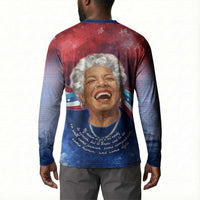 Maya Angelou Button Sweatshirt Inspirational Life Mission Quote Celebration of Joy Passion and Compassion