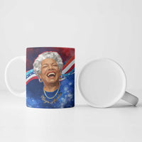 Maya Angelou Ceramic Mug Inspirational Life Mission Quote Celebration of Joy Passion and Compassion - Wonder Print Shop