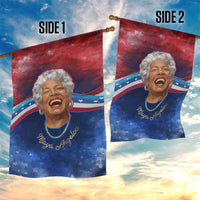 Maya Angelou Garden Flag Inspirational Life Mission Quote Celebration of Joy Passion and Compassion - Wonder Print Shop