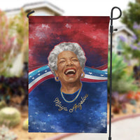 Maya Angelou Garden Flag Inspirational Life Mission Quote Celebration of Joy Passion and Compassion - Wonder Print Shop