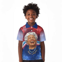 Maya Angelou Kid Polo Shirt Inspirational Life Mission Quote Celebration of Joy Passion and Compassion - Wonder Print Shop