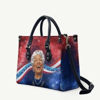 Maya Angelou Leather Bag Inspirational Life Mission Quote Celebration of Joy Passion and Compassion - Wonder Print Shop