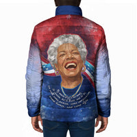 Maya Angelou Padded Jacket Inspirational Life Mission Quote Celebration of Joy Passion and Compassion - Wonder Print Shop
