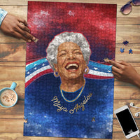 Maya Angelou Puzzle Inspirational Life Mission Quote Celebration of Joy Passion and Compassion - Wonder Print Shop