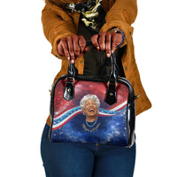 Maya Angelou Shoulder Handbag Inspirational Life Mission Quote Celebration of Joy Passion and Compassion - Wonder Print Shop