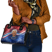 Maya Angelou Shoulder Handbag Inspirational Life Mission Quote Celebration of Joy Passion and Compassion - Wonder Print Shop