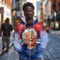 Maya Angelou Zip Hoodie Inspirational Life Mission Quote Celebration of Joy Passion and Compassion - Wonder Print Shop