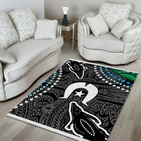 Torest Trait Islands Mix Crocodine Aboriginal Pattern Area Rug - Wonder Print Shop