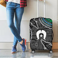 Torest Trait Islands Mix Crocodine Aboriginal Pattern Luggage Cover - Wonder Print Shop