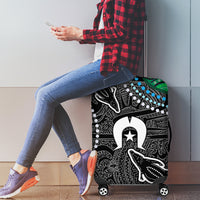 Torest Trait Islands Mix Crocodine Aboriginal Pattern Luggage Cover - Wonder Print Shop