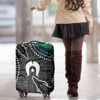 Torest Trait Islands Mix Crocodine Aboriginal Pattern Luggage Cover - Wonder Print Shop